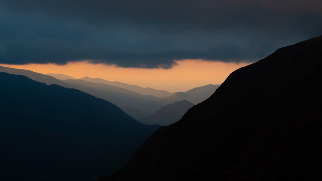 Vue sur le fond de vallée du cirque de Cagateille (Ariège)